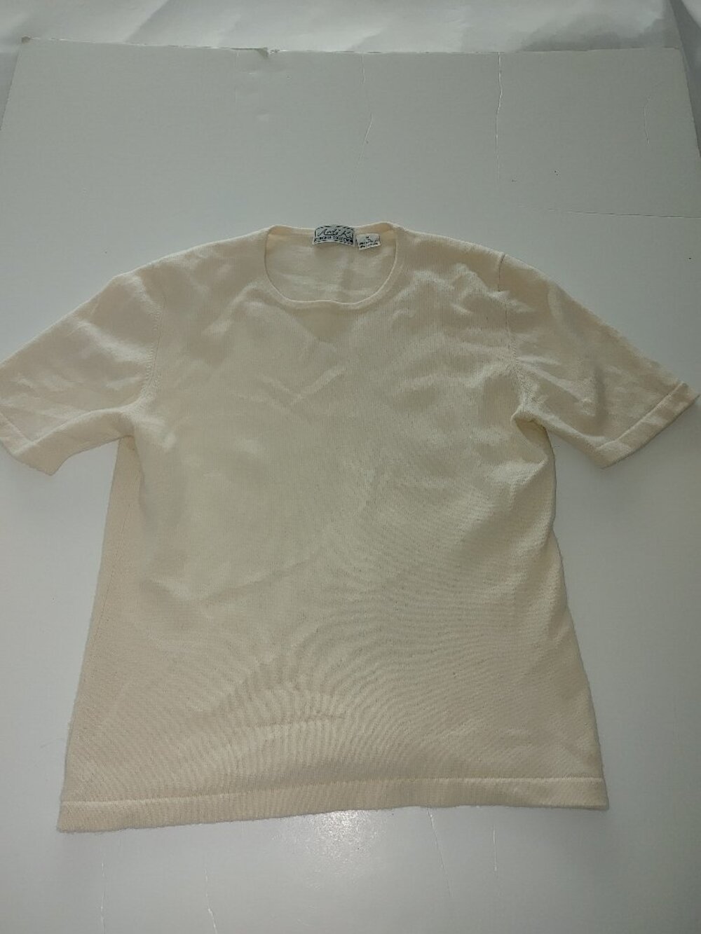 ARDI K Woman's 100% Cashmere Short Sleeves Knit Sweater Size M Used